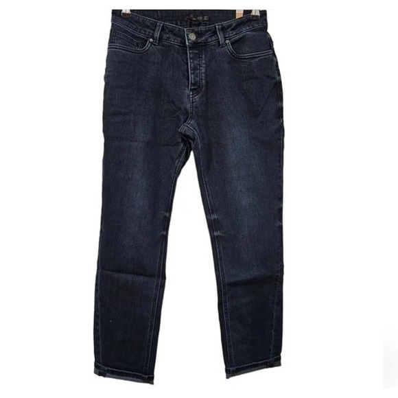 NWT prAna Buxton Mid-Rise Button Fly Slim Boyfriend Stretch Jean 6 Blue #2687 - Picture 2 of 14